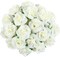 Kesote 50pcs Mini Ivory White Artificial Roses – 1.6" Silk Flower Heads for DIY Crafts, Wedding Centerpieces, Bridal Showers, Party & Home Decor